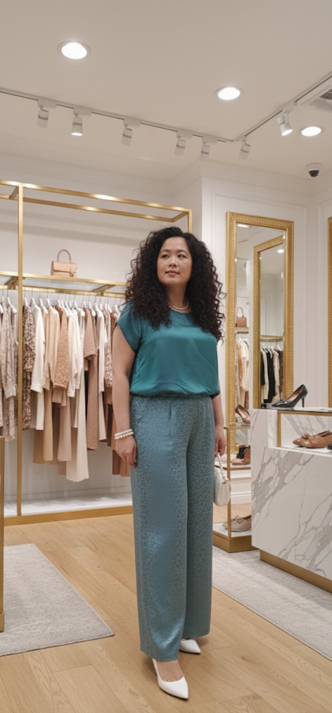 Mulberry silk Wide-leg pants