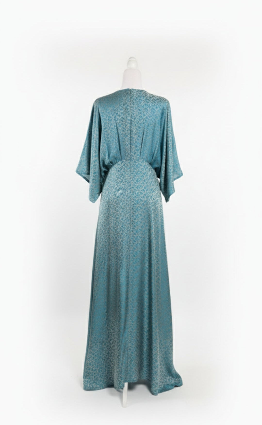 The Radiant Mulberry Silk Kaftan Gown V-neck AD-003