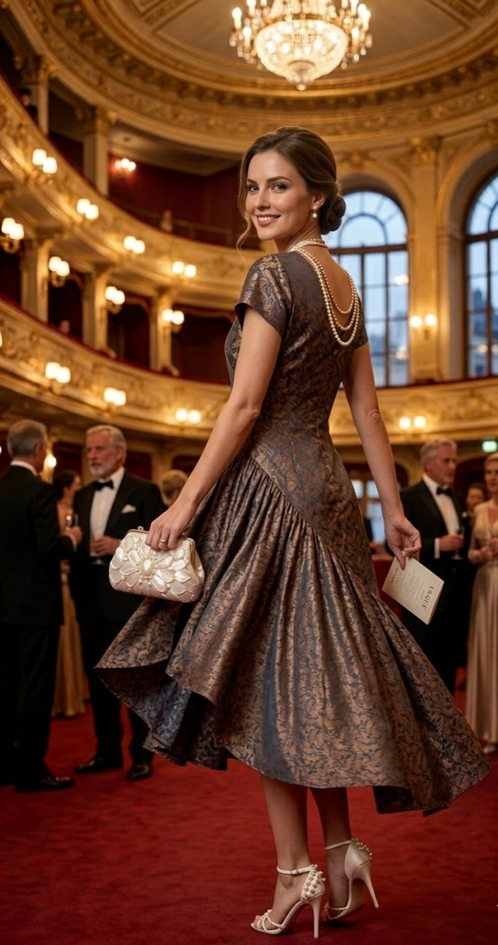 The Imperial Peacock Silk Maxi AD 002A