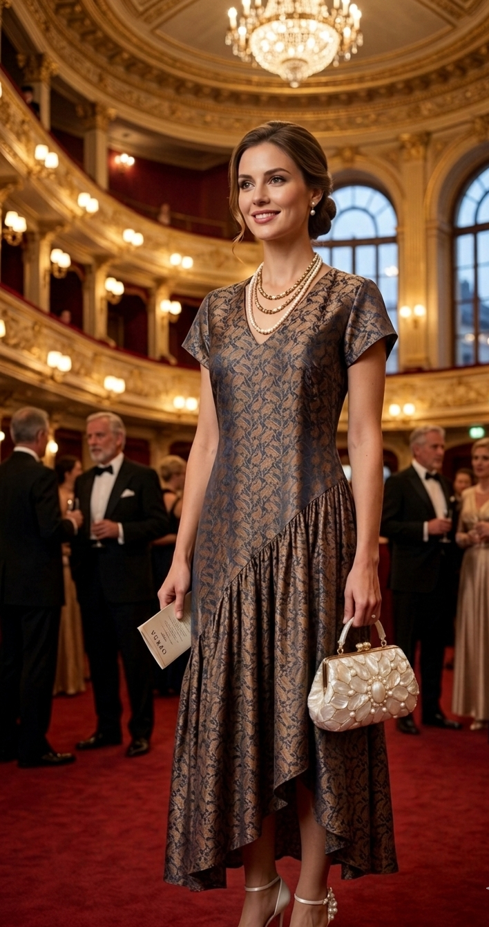 The Imperial Peacock Silk Maxi AD 002A