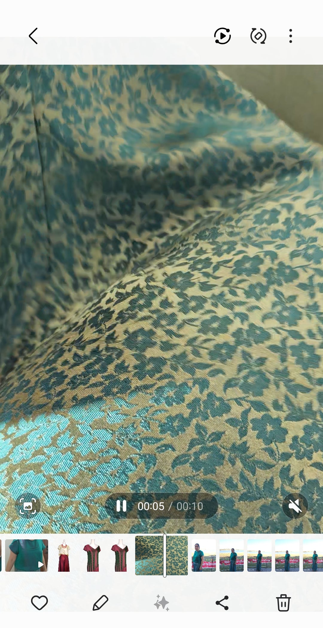 Mulberry silk Wide-leg pants